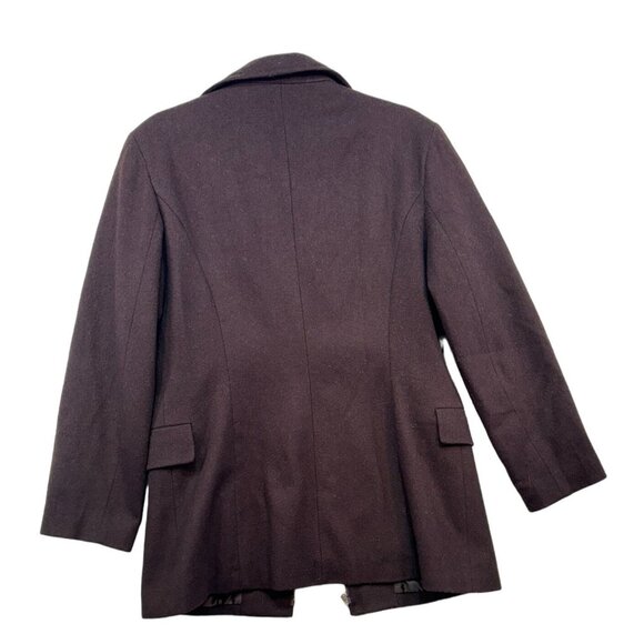 Braebrook Womens Wool Blend Zip-Up Coat Size 14 Brown Made In Russia - Picture 6 of 9